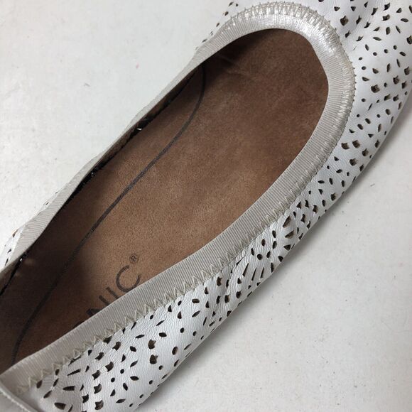Vionic Ballet Flats Womens Size 6.5 Robyn White Perforated Upper Slip On C3 - Picture 8 of 15